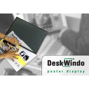 DeskWindo A3 Abdeckscheibe aus PP (leicht milchig) - Posterdisplay