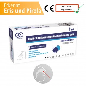COVID-19 Anbio Antigen-Nasal Laien-Schnelltest (Selbsttest) CE zertifiziert (1 Stück)