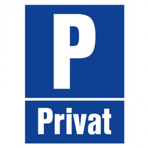 Parkplatzschild Parkplatz nur für Privat
