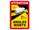 Toter Winkel - Angles Morts "LKW" auf MagicAttach Folie (Selbsthaftend) - Set