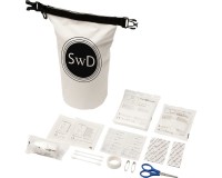 30-teiliges Erste-Hilfe-Set mit wasserfester Tasche - weiss
