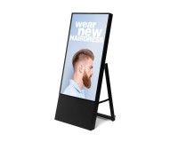 NextGen Kundenstopper mit 43" Samsung-Bildschirm - schwarz