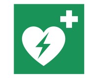 Rettungsschild Defibrillator - E010