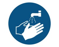 Gebotsschild Hände waschen - M011