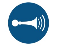 M029 - Akustisches Signal geben / Hupen - Gebotsschild