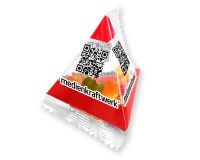 Individuell bedruckte Gummibärchen Pyramiden-Werbetüten