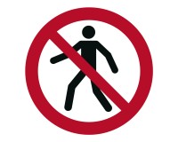 Verbotsschild Für Fußgänger verboten - P004