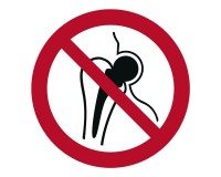 Verbotsschild Metallimplantate verboten - kein Zutritt für Personen mit Implanten aus Metall - P014