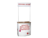 QuickDesk Halbrundtheke medium inkl. TopSchild