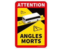 Toter Winkel - Angles Morts "Bus" auf Magnetfolie - Set