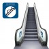 Abstand halten - Rolltreppe - Aufkleber oder Forex-Schild