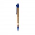 Bambus Kugelschreiber - natur / royalblau