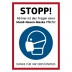 Poster „Stopp! Mund-Nasen-Maske Pflicht“ - DIN A1