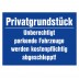 Privatgrundstück - Parkplatzschild