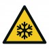 Warnschild Warnung vor Kälte - W010