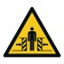 Warnschild Warnung vor Quetschgefahr - W019