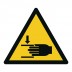 Warnschild Warnung vor Handverletzungen - W024